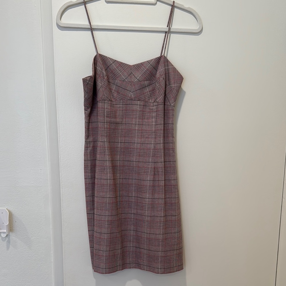 Plaid Spaghetti Strap Dress